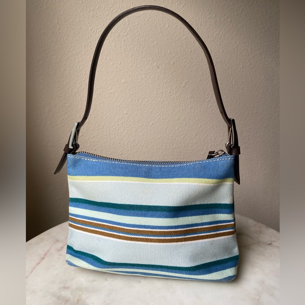 Banana Republic VINTAGE - striped canvas shoulder bag - EUC